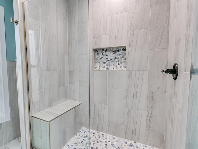801 N Ash St, Guthrie, OK 73044 - bathroom with a tile shower