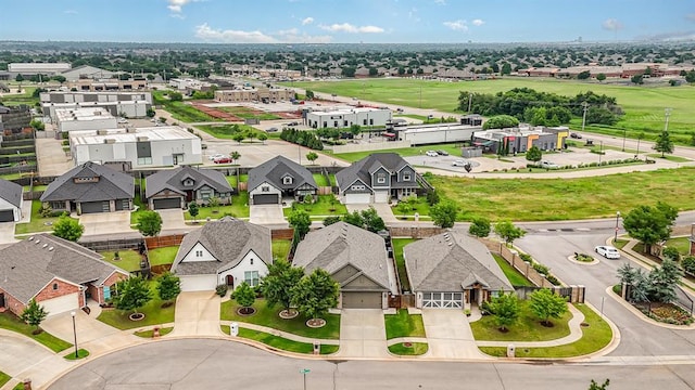 17912 Marron Dr, Edmond, OK 73012 - aerial view of residential area with a golf club