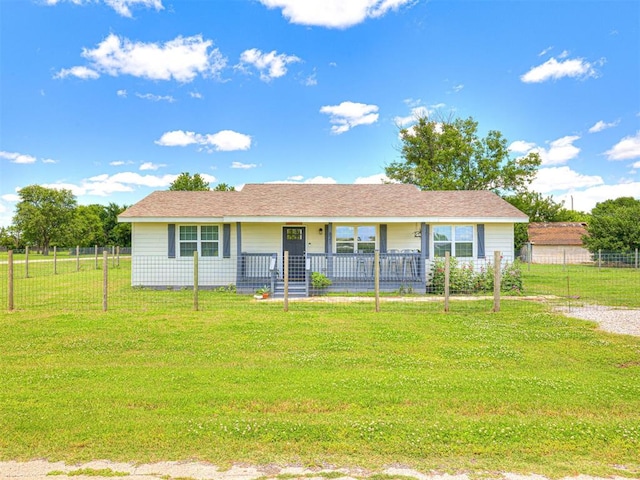 621 W 2nd St, Calumet, OK 73014 - single story home featuring a porch
