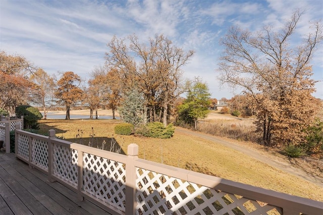 607 Aberdeen Rd, Edmond, OK 73025 - view of wooden deck