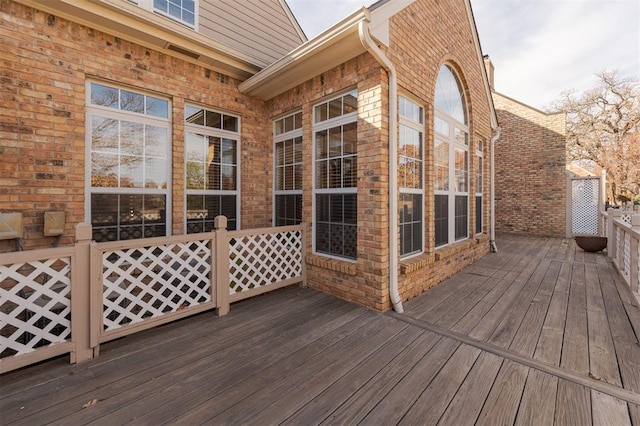 607 Aberdeen Rd, Edmond, OK 73025 - view of deck