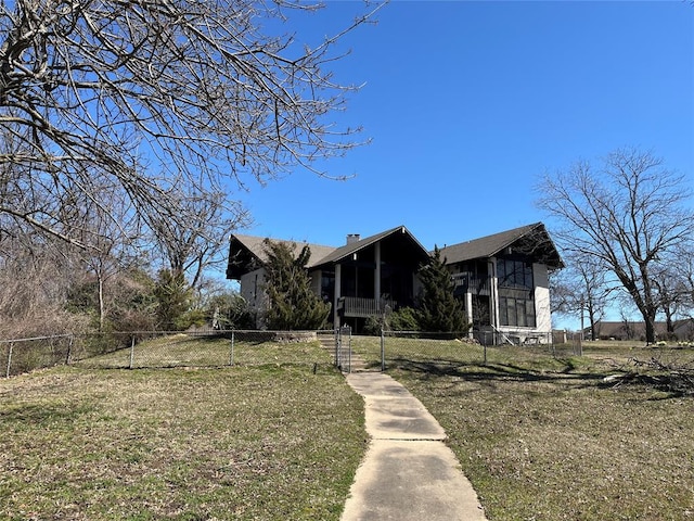 3001 Hardy Spgs, Mcalester, OK 74501 - view of front of property featuring a chimney