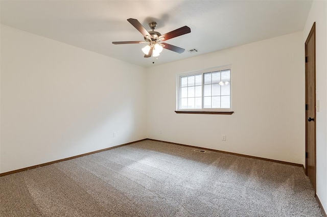 2613 NW 159th St, Edmond, OK 73013 - unfurnished room featuring carpet, baseboards, and ceiling fan