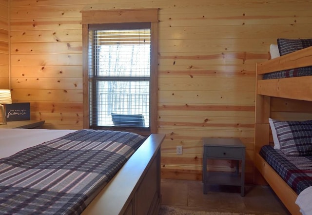 250 Almond Ln, Broken Bow, OK 74728 - bedroom with wooden walls and multiple windows