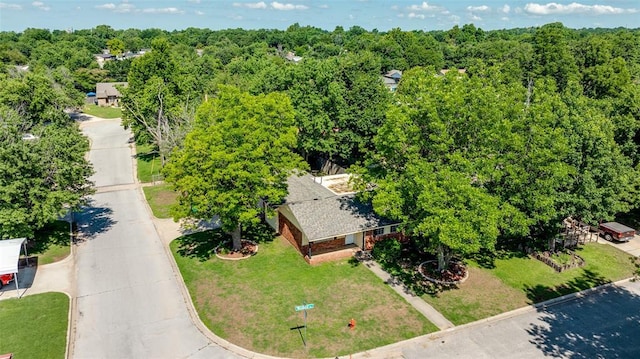 601 Woodland Way, Oklahoma City, OK 73127 - drone / aerial view of a forest