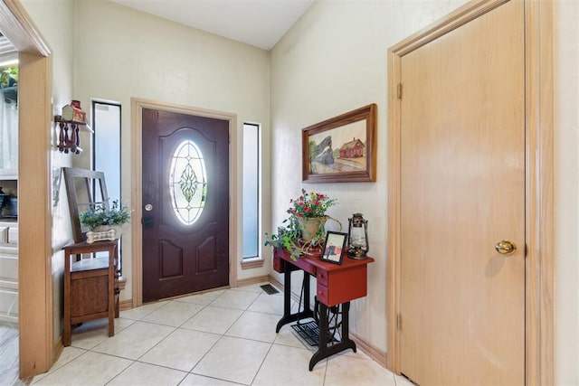 11700 Hackney Ln, Yukon, OK 73099 - foyer featuring light tile patterned floors