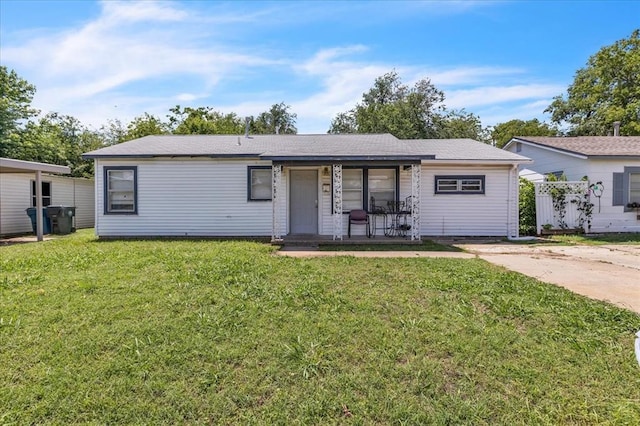 2119 Pearson Dr, Midwest City, OK 73110 - single story home featuring covered porch and a front lawn