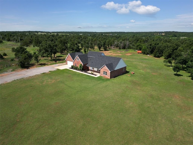 26603 Main St, Blanchard, OK 73010 - view from above of property featuring a forest