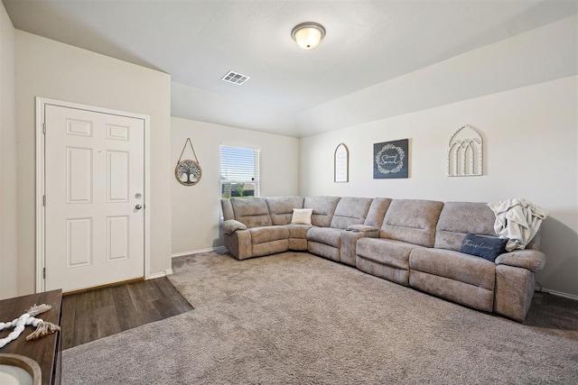 11604 NW 95th St, Yukon, OK 73099 - living room featuring baseboards and carpet