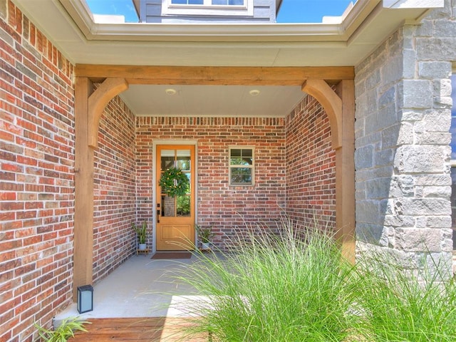 13001 Broken Arrow, Arcadia, OK 73007 - view of exterior entry with brick siding