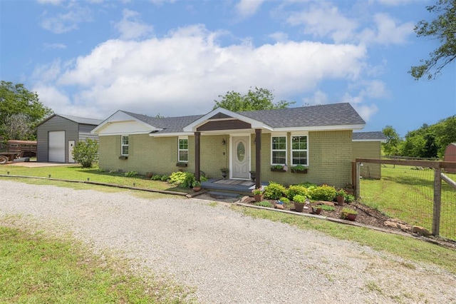 4120 SE 112th St, Moore, OK 73160 - ranch-style house featuring brick siding and a shingled roof