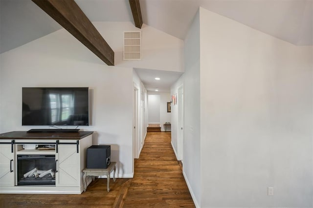 4120 SE 112th St, Moore, OK 73160 - hallway featuring wood finished floors, baseboards, and recessed lighting