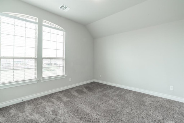 1417 Cordgrass Ct, Edmond, OK 73013 - additional living space with carpet floors, lofted ceiling, and baseboards