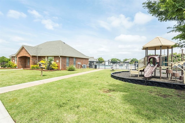 17504 Silverhawk Way, Edmond, OK 73012 - community play area featuring central AC