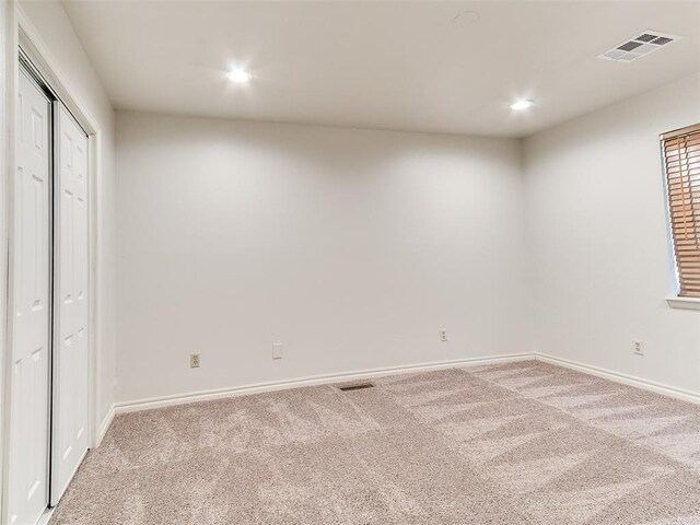16687 SE 16th St, Choctaw, OK 73020 - unfurnished bedroom with carpet floors, recessed lighting, and baseboards