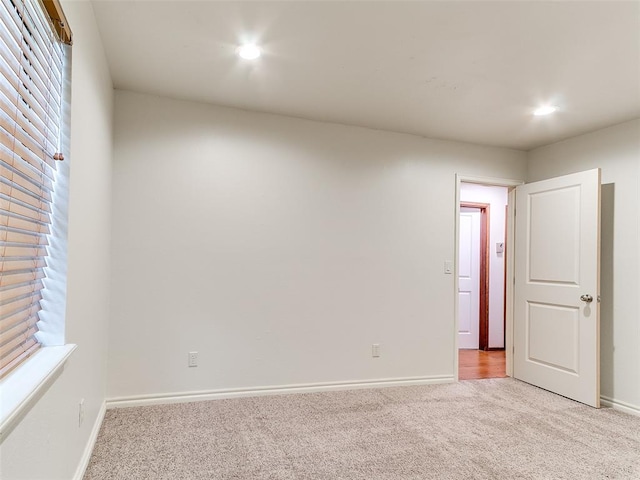 16687 SE 16th St, Choctaw, OK 73020 - carpeted empty room with baseboards, recessed lighting, and healthy amount of natural light