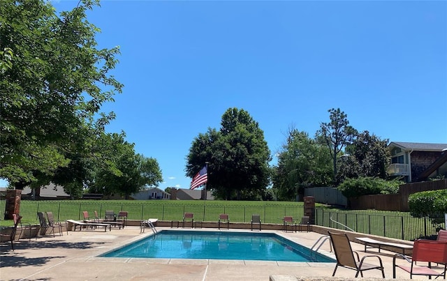 12217 Cork Rd, Oklahoma City, OK 73162 - view of pool with a patio area