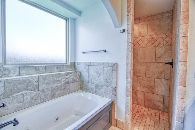 3024 Wakefield Rd, Edmond, OK 73034 - bathroom with a jetted tub and a tile shower
