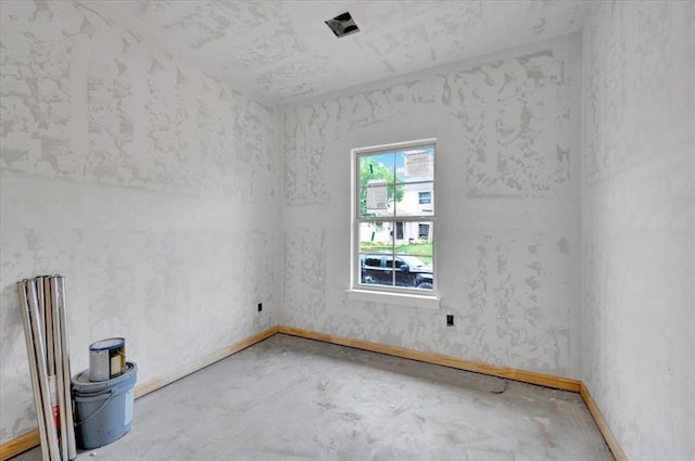 2807 N Lyon Dr, Oklahoma City, OK 73107 - spare room with baseboards and concrete floors