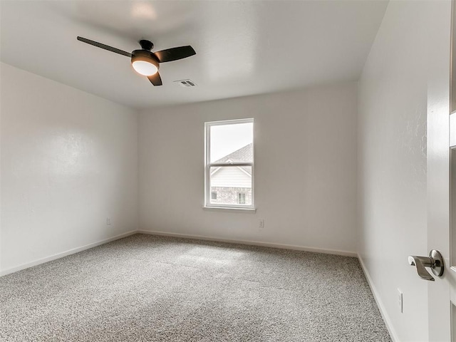 8525 Maple Creek Rd, Arcadia, OK 73007 - carpeted empty room featuring ceiling fan and baseboards