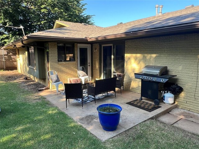 5704 N Warren Ave, Oklahoma City, OK 73112 - view of patio featuring area for grilling