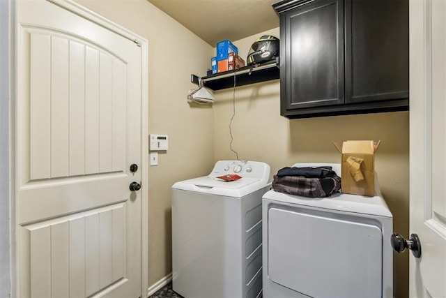 1012 SW 13th St, Moore, OK 73160 - laundry area with independent washer and dryer and cabinet space