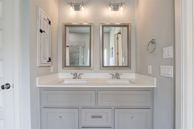 1508 Station St, Edmond, OK 73034 - bathroom featuring double vanity