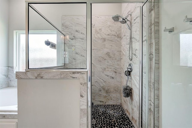 1508 Station St, Edmond, OK 73034 - bathroom with a shower stall and a garden tub