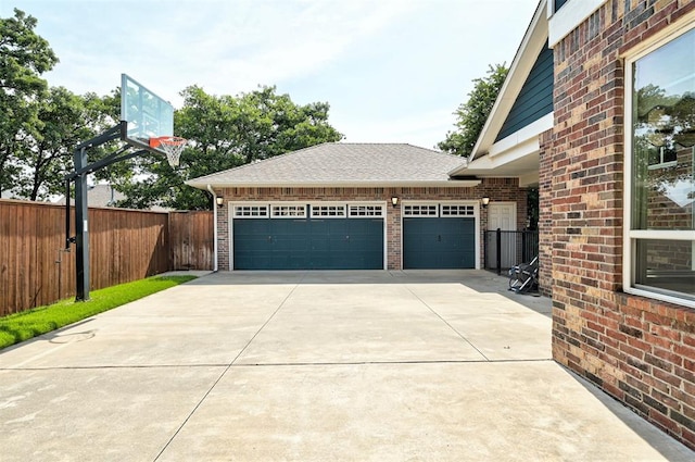 1508 Station St, Edmond, OK 73034 - garage with concrete driveway
