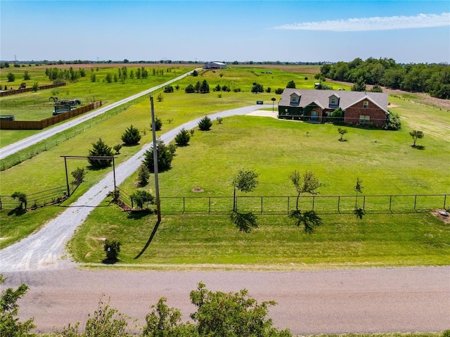 16350 SW 15th St, Yukon, OK 73099 - overview of rural landscape with agricultural land
