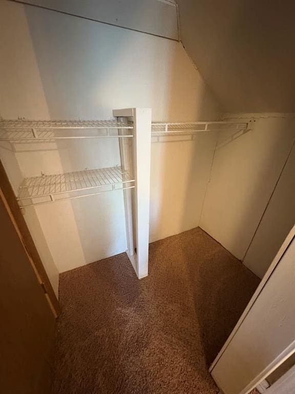 408 N Findlay St, Norman, OK 73071 - walk in closet with carpet floors and vaulted ceiling
