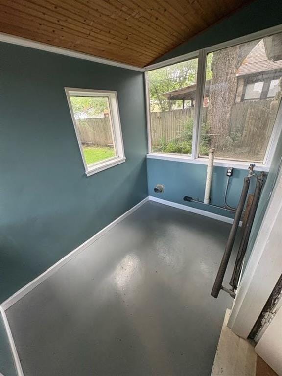 408 N Findlay St, Norman, OK 73071 - unfurnished sunroom with lofted ceiling and healthy amount of natural light