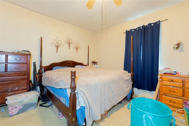 320 W Forest Ave, Eufaula, OK 74432 - carpeted bedroom featuring ceiling fan