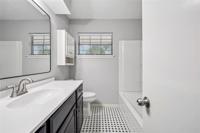 4328 NW 12th St, Oklahoma City, OK 73107 - full bath featuring healthy amount of natural light, toilet, vanity, and shower / tub combination