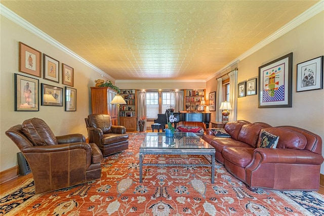 1527 NW 35th St, Oklahoma City, OK 73118 - living room with ornamental molding
