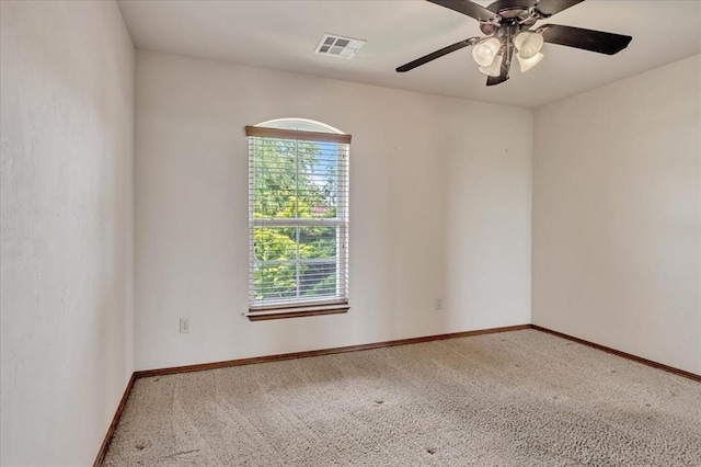 104 Southpointe Ave, Tuttle, OK 73089 - spare room featuring plenty of natural light, carpet, and ceiling fan