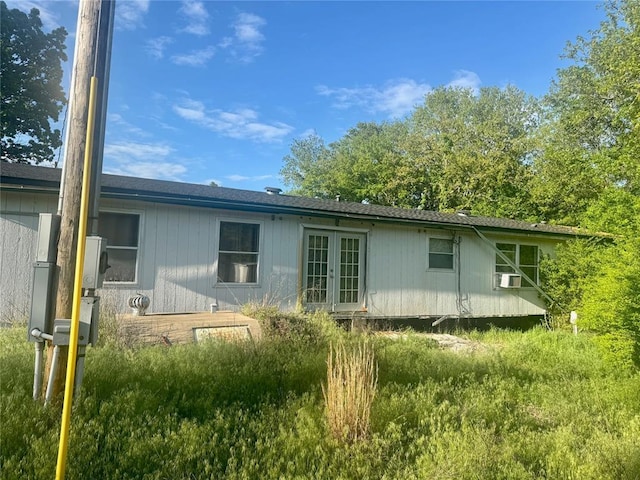 19350 8 A St, Norman, OK 73026 - back of property featuring french doors