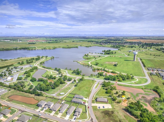 1316 Chuck Wagon Dr, El Reno, OK 73036 - aerial view of property's location with a large body of water