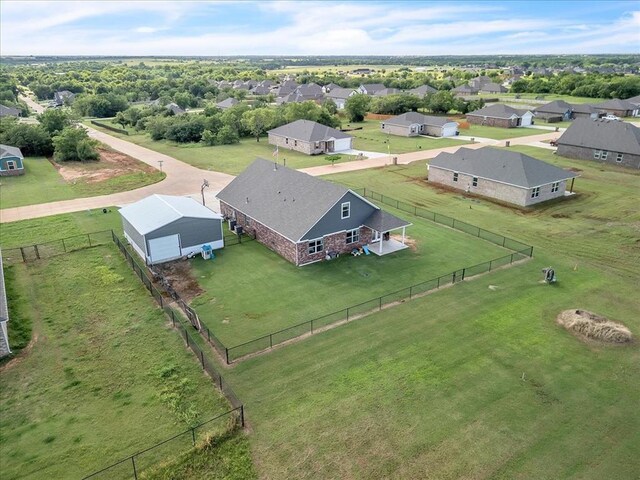 13091 Mannington Rd, Edmond, OK 73025 - aerial perspective of suburban area