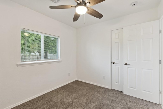 2617 SW 69th St, Oklahoma City, OK 73159 - unfurnished bedroom with carpet flooring and a ceiling fan