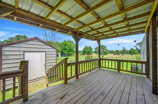 2991 Peavey Xing, Broken Bow, OK 74728 - wooden terrace with a yard