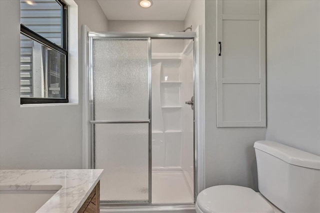 2901 Pine Ave, Oklahoma City, OK 73126 - bathroom with vanity and a stall shower