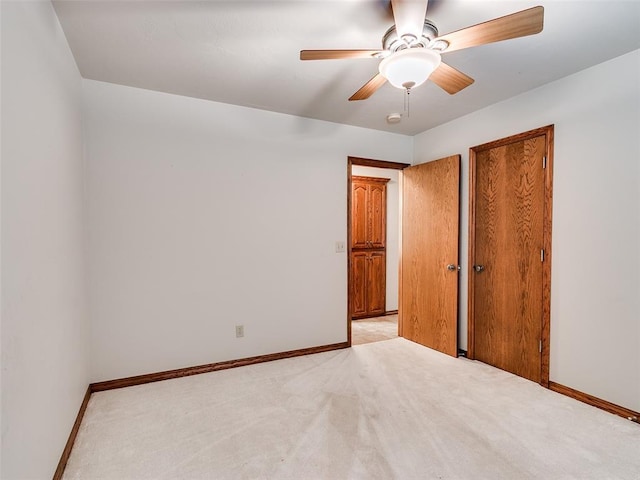 7204 Walnut Creek Dr, Oklahoma City, OK 73142 - unfurnished bedroom featuring light colored carpet and ceiling fan