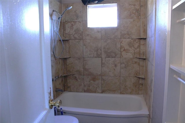 1521 SW 45th St, Oklahoma City, OK 73119 - bathroom with washtub / shower combination and toilet