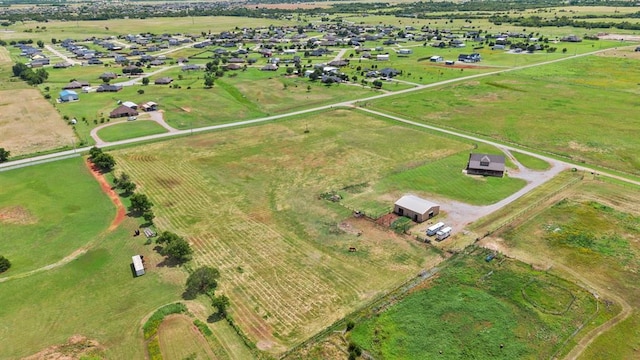 3895 NE Arrowhead Rd, Piedmont, OK 73078 - aerial view of property and surrounding area with rural landscape