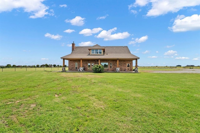 3895 NE Arrowhead Rd, Piedmont, OK 73078 - view of front of house featuring a chimney and brick siding