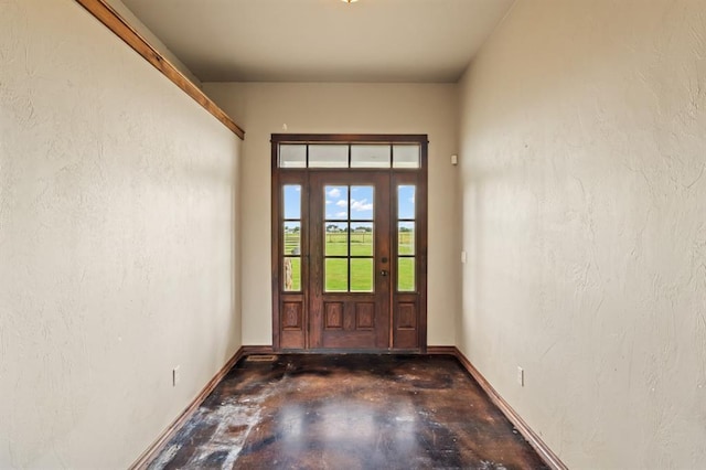 3895 NE Arrowhead Rd, Piedmont, OK 73078 - entrance foyer with concrete floors and baseboards