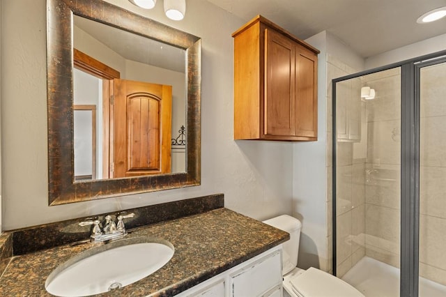 3895 NE Arrowhead Rd, Piedmont, OK 73078 - bathroom with vanity and a shower stall