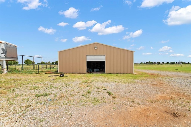 3895 NE Arrowhead Rd, Piedmont, OK 73078 - view of pole building with driveway and a view of rural / pastoral area