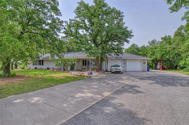 13086 240th, Blanchard, OK 73010 - ranch-style house with concrete driveway and a front yard